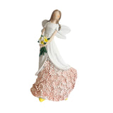 Maxbell Angel Figurine Collection Gift Accessories Ornaments Supplies Cute Miniature White Pink