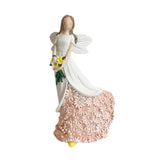 Maxbell Angel Figurine Collection Gift Accessories Ornaments Supplies Cute Miniature White Pink