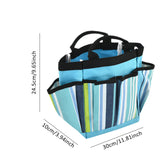 Maxbell Garden Tool Bag Gardeners Multipurpose Waterproof with Handle Gardening Tote 30x10x24.5cm Colorful