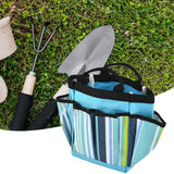 Maxbell Garden Tool Bag Gardeners Multipurpose Waterproof with Handle Gardening Tote 30x10x24.5cm Colorful