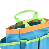 Maxbell Garden Tool Bag Gardeners Multipurpose Waterproof with Handle Gardening Tote 30x10x24.5cm Blue