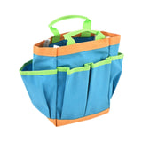Maxbell Garden Tool Bag Gardeners Multipurpose Waterproof with Handle Gardening Tote 30x10x24.5cm Blue