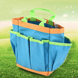 Maxbell Garden Tool Bag Gardeners Multipurpose Waterproof with Handle Gardening Tote 30x10x24.5cm Blue
