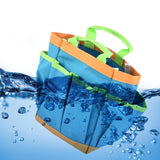 Maxbell Garden Tool Bag Gardeners Multipurpose Waterproof with Handle Gardening Tote 30x10x24.5cm Blue