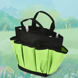 Maxbell Garden Tool Bag Gardeners Multipurpose Waterproof with Handle Gardening Tote 28x10x27.5cm Green