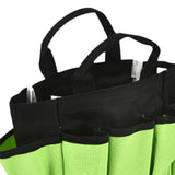 Maxbell Garden Tool Bag Gardeners Multipurpose Waterproof with Handle Gardening Tote 28x10x27.5cm Green