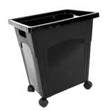 Maxbell Flower Bucket with Wheels Decorative Rustic Basket for Kitchen Garden Office medium
