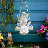 Maxbell Garden Resin Decoration Outdoor Hanging Gift Figurine for Yard Patio Outside Pink