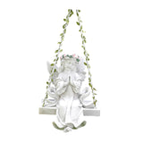 Maxbell Garden Resin Decoration Outdoor Hanging Gift Figurine for Yard Patio Outside Pink