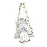 Maxbell Garden Resin Decoration Outdoor Hanging Gift Figurine for Yard Patio Outside Pink