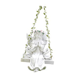 Maxbell Garden Resin Decoration Outdoor Hanging Gift Figurine for Yard Patio Outside Pink