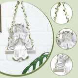 Maxbell Garden Resin Decoration Outdoor Hanging Gift Figurine for Yard Patio Outside Pink