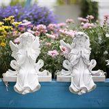 Maxbell Garden Resin Decoration Outdoor Hanging Gift Figurine for Yard Patio Outside Pink