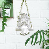Maxbell Garden Resin Decoration Outdoor Hanging Gift Figurine for Yard Patio Outside Pink