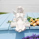 Maxbell Garden Resin Decoration Outdoor Hanging Gift Figurine for Yard Patio Outside White