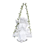 Maxbell Garden Resin Decoration Outdoor Hanging Gift Figurine for Yard Patio Outside White