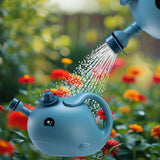 Maxbell Kids Watering Can Lovely Small Water Can for Flowers Indoor Plants Courtyard L Blue