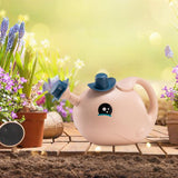 Maxbell Kids Watering Can Lovely Small Water Can for Flowers Indoor Plants Courtyard L Pink