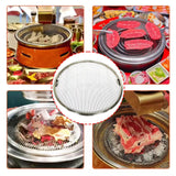 Maxbell Round Barbecue Net Multifunction Nonstick BBQ Tool for Home Restaurant Party 29.5cm