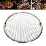 Maxbell Round Barbecue Net Multifunction Nonstick BBQ Tool for Home Restaurant Party 29.5cm