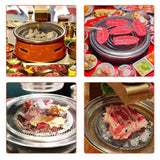 Maxbell Round Barbecue Net Multifunction Nonstick BBQ Tool for Home Restaurant Party 33cm