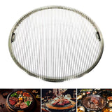 Maxbell Round Barbecue Net Multifunction Nonstick BBQ Tool for Home Restaurant Party 33cm