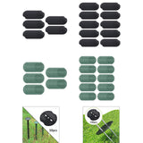 Maxbell Garden Staple Buffer Washers Tents Sod Lawn Landscape Staple Stakes Gaskets Black 50Pcs