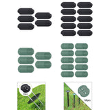 Maxbell Garden Staple Buffer Washers Tents Sod Lawn Landscape Staple Stakes Gaskets Black 50Pcs
