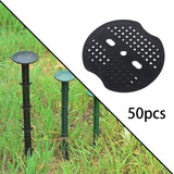 Maxbell Garden Staple Buffer Washers Tents Sod Lawn Landscape Staple Stakes Gaskets Black 50Pcs