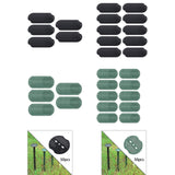 Maxbell Garden Staple Buffer Washers Tents Sod Lawn Landscape Staple Stakes Gaskets Black 50Pcs