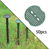 Maxbell Garden Staple Buffer Washers Tents Sod Lawn Landscape Staple Stakes Gaskets Green 50Pcs