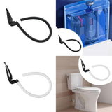 Maxbell Toilet Refill Tube and Clamp Toilet Accessories High Performance Replacement Black