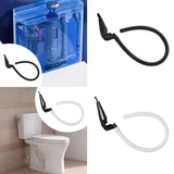Maxbell Toilet Refill Tube and Clamp Toilet Accessories High Performance Replacement Black