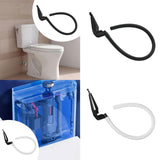 Maxbell Toilet Refill Tube and Clamp Toilet Accessories High Performance Replacement Black