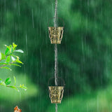 Maxbell Outdoor Rain Chain Home Decoration Drain Gutter Chain for House Yard Outdoor