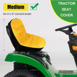Maxbell Mower Seat Cover Comfortable Premium Riding Mower Cover for Yard Garden Yellow