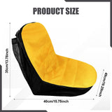 Maxbell Mower Seat Cover Comfortable Premium Riding Mower Cover for Yard Garden Yellow