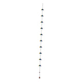Maxbell 9.6ft Iron Outside Rain Chain with 10x Rainbow Parachute Links for Roof Edge
