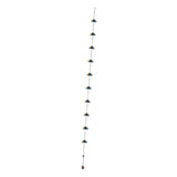 Maxbell 9.6ft Iron Outside Rain Chain with 10x Rainbow Parachute Links for Roof Edge
