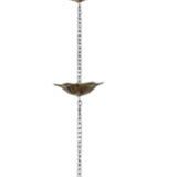 Maxbell Metal Rain Chain Replacement for Downspouts Divert Water for Outside Balcony