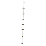 Maxbell Metal Rain Chain Replacement for Downspouts Divert Water for Outside Balcony