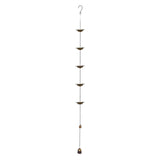 Maxbell Metal Rain Chain Replacement for Downspouts Divert Water for Outside Balcony