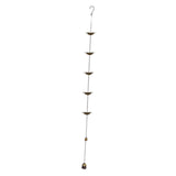 Maxbell Metal Rain Chain Replacement for Downspouts Divert Water for Outside Balcony