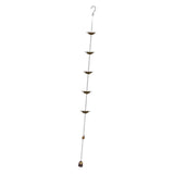 Maxbell Metal Rain Chain Replacement for Downspouts Divert Water for Outside Balcony