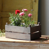 Maxbell Wood Planter Box Plant Container Rectangular for Centerpiece Wedding Balcony