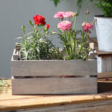 Maxbell Wood Planter Box Plant Container Rectangular for Centerpiece Wedding Balcony