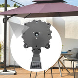 Maxbell Patio Umbrella Base Replace 360° Rotatable for Courtyard Patio Outside Party