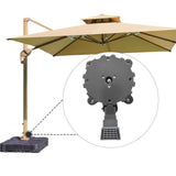 Maxbell Patio Umbrella Base Replace 360° Rotatable for Courtyard Patio Outside Party
