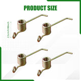 Maxbell 4 Pieces 330105 Metal High Reliability Sturdy Power Rake Replacement Springs