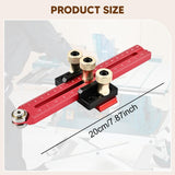 Maxbell Table Saw Jig Guide Aluminum Alloy Cutting Aid Tool Sturdy Narrow Thin Strip